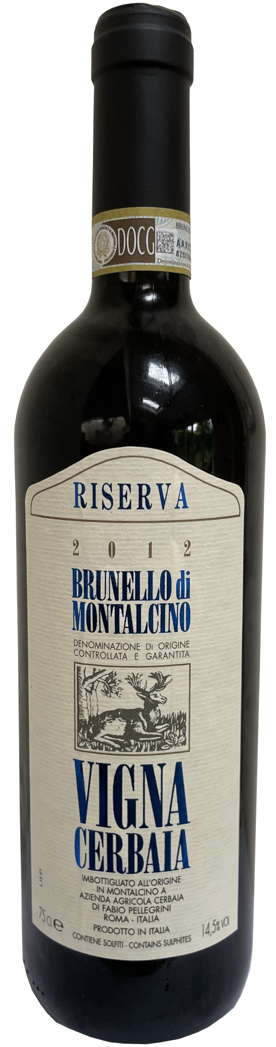 Cerbaia, Brunello di Montalcino Reserva, 2012